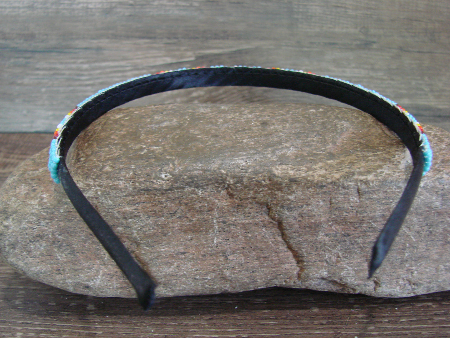 Navajo Indian Hand Beaded 3/8" Head Band by Cleveland