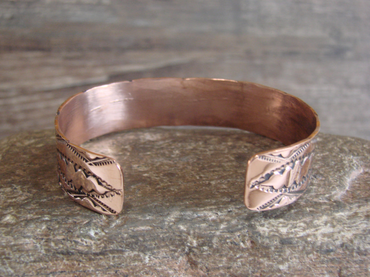 Native American Navajo Copper Bracelet by Elaine Tahe