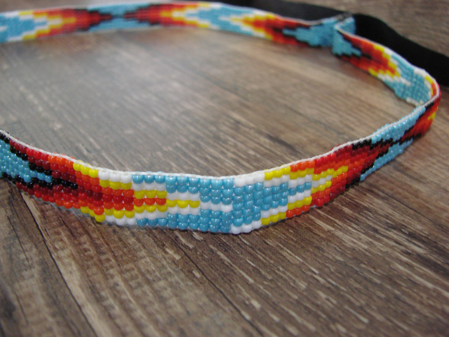 Native American Hand Beaded 1/2" Hat Band by Cleveland