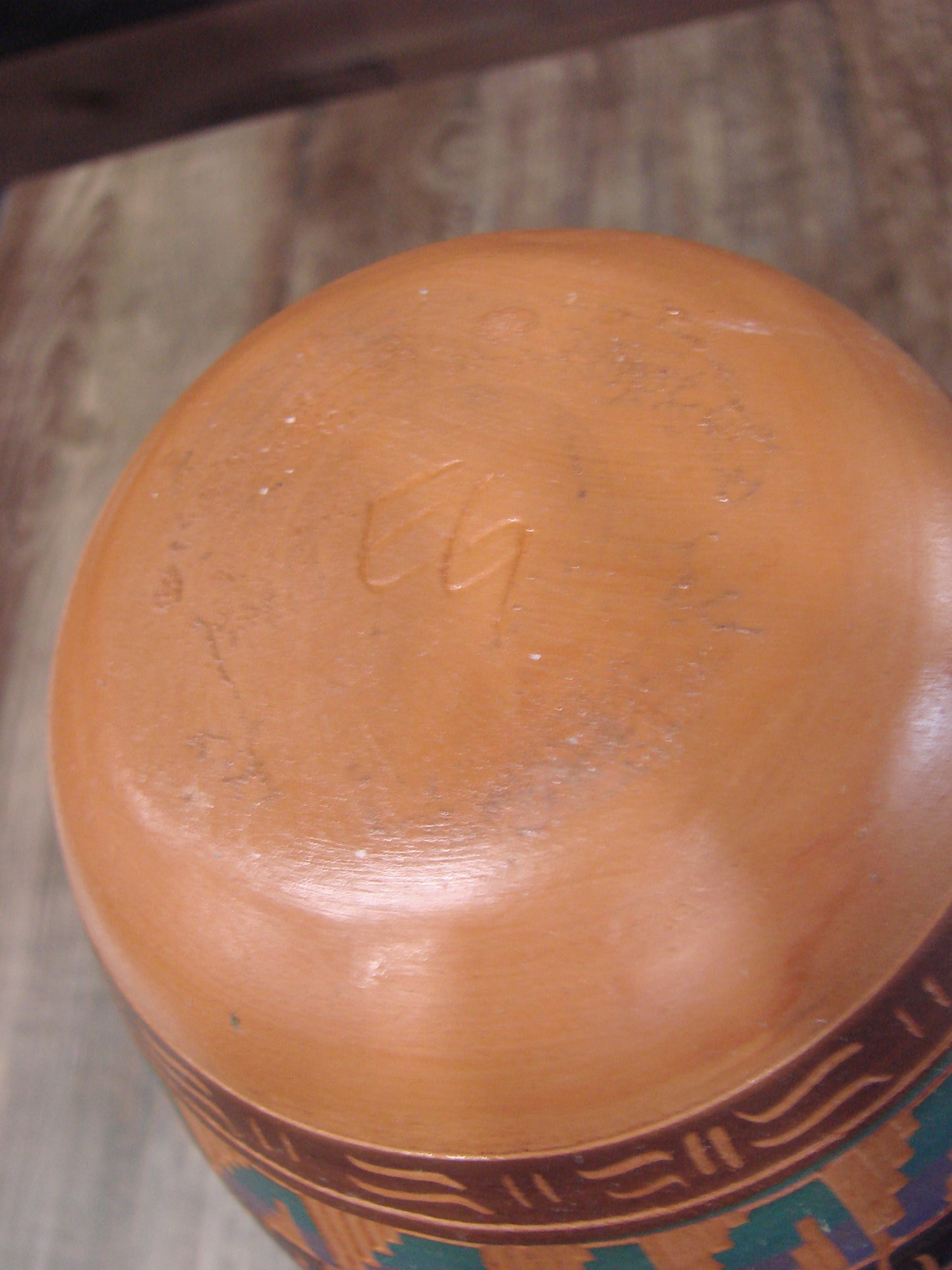 Native American Hand Etched & Hand Painted Pottery - Gilmore