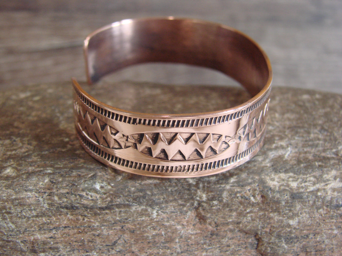 Native American Navajo Copper Bracelet by Elaine Tahe