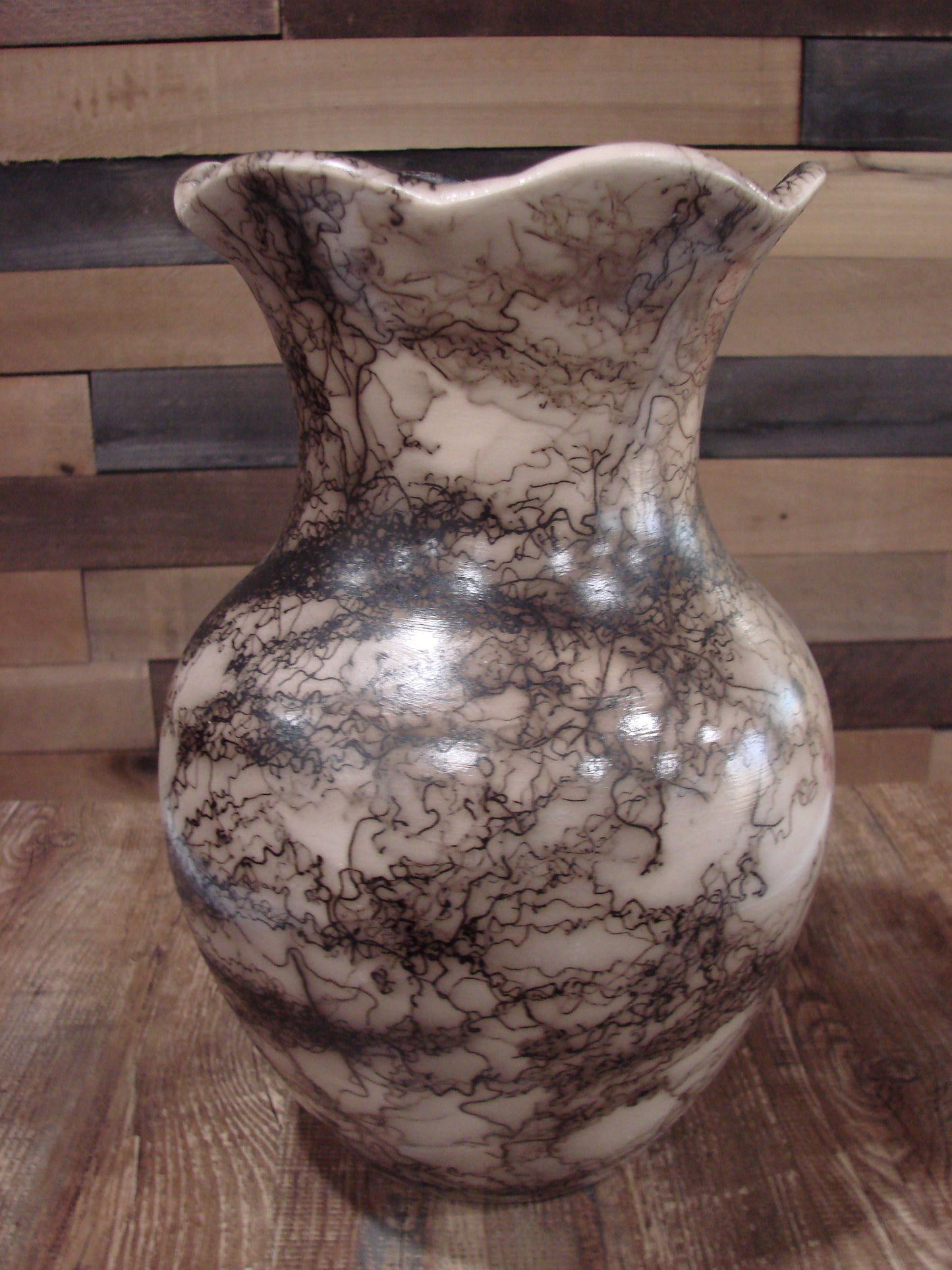 Native American Navajo Indian Horse Hair Pottery by Vail