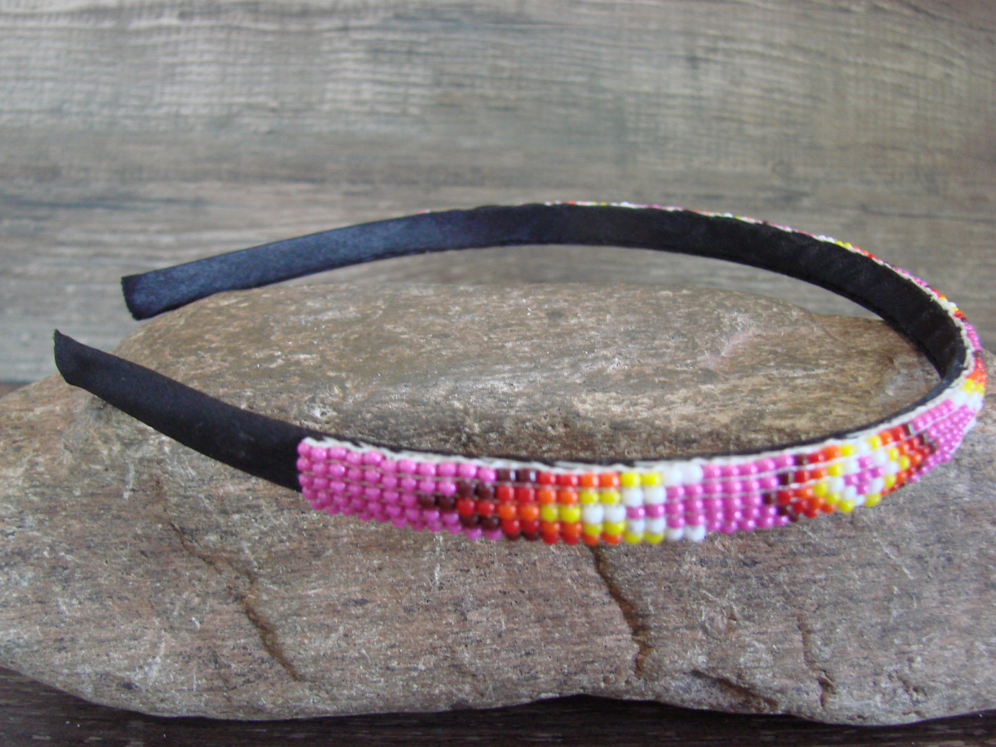 Navajo Indian Hand Beaded 3/8" Head Band by Cleveland