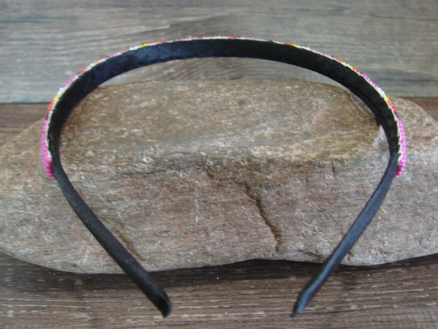 Navajo Indian Hand Beaded 3/8" Head Band by Cleveland