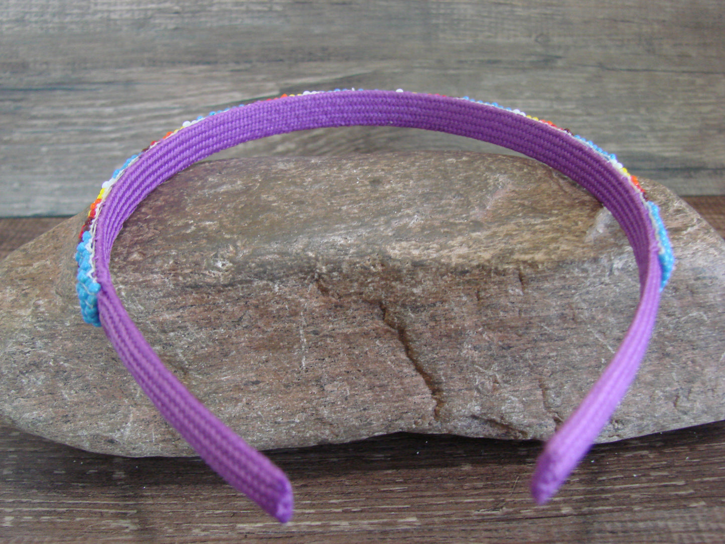 Navajo Indian Hand Beaded 3/8" Head Band by Cleveland