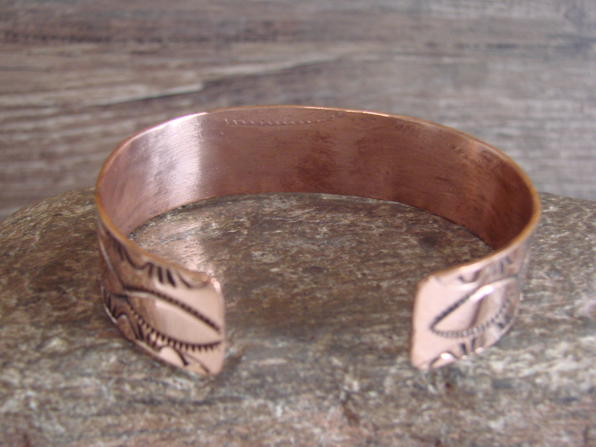 Native American Navajo Copper Bracelet by Elaine Tahe