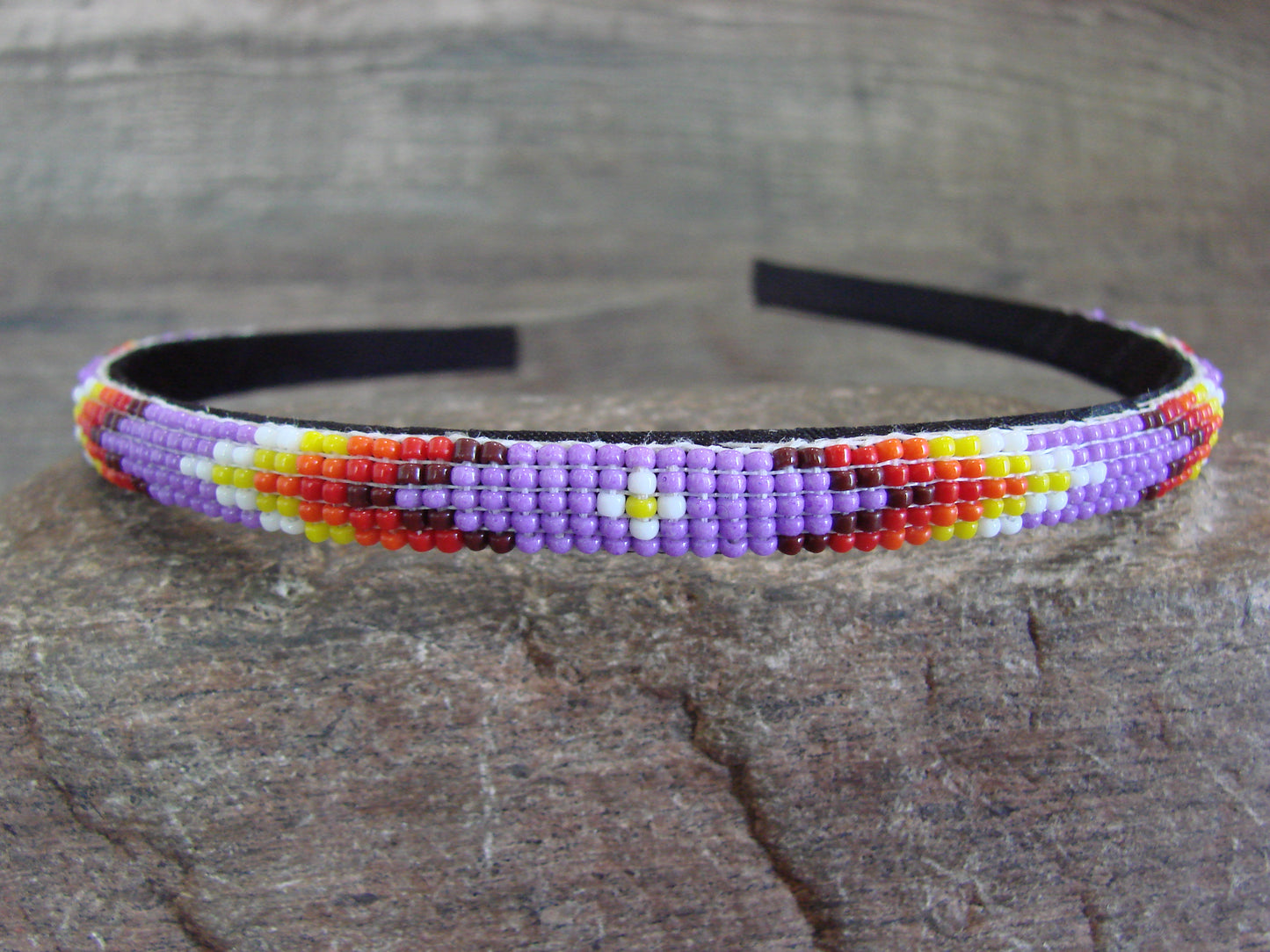 Navajo Indian Hand Beaded 3/8" Head Band by Cleveland