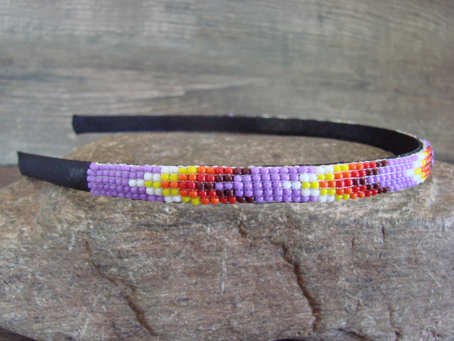 Navajo Indian Hand Beaded 3/8" Head Band by Cleveland