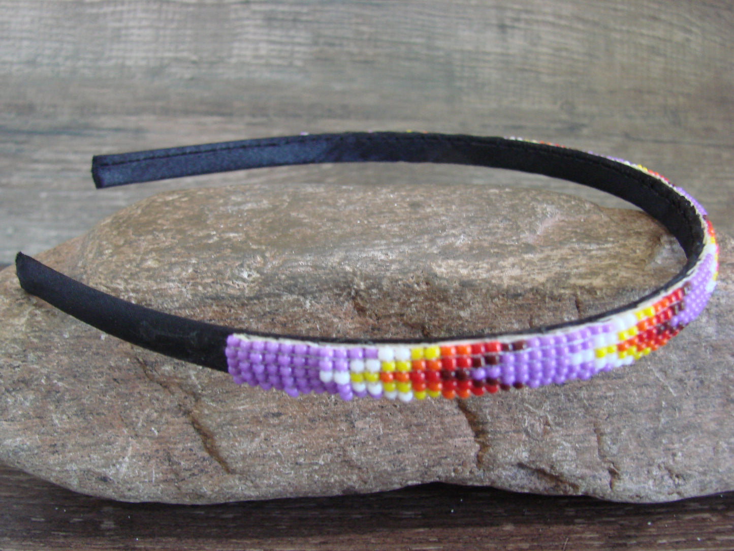 Navajo Indian Hand Beaded 3/8" Head Band by Cleveland