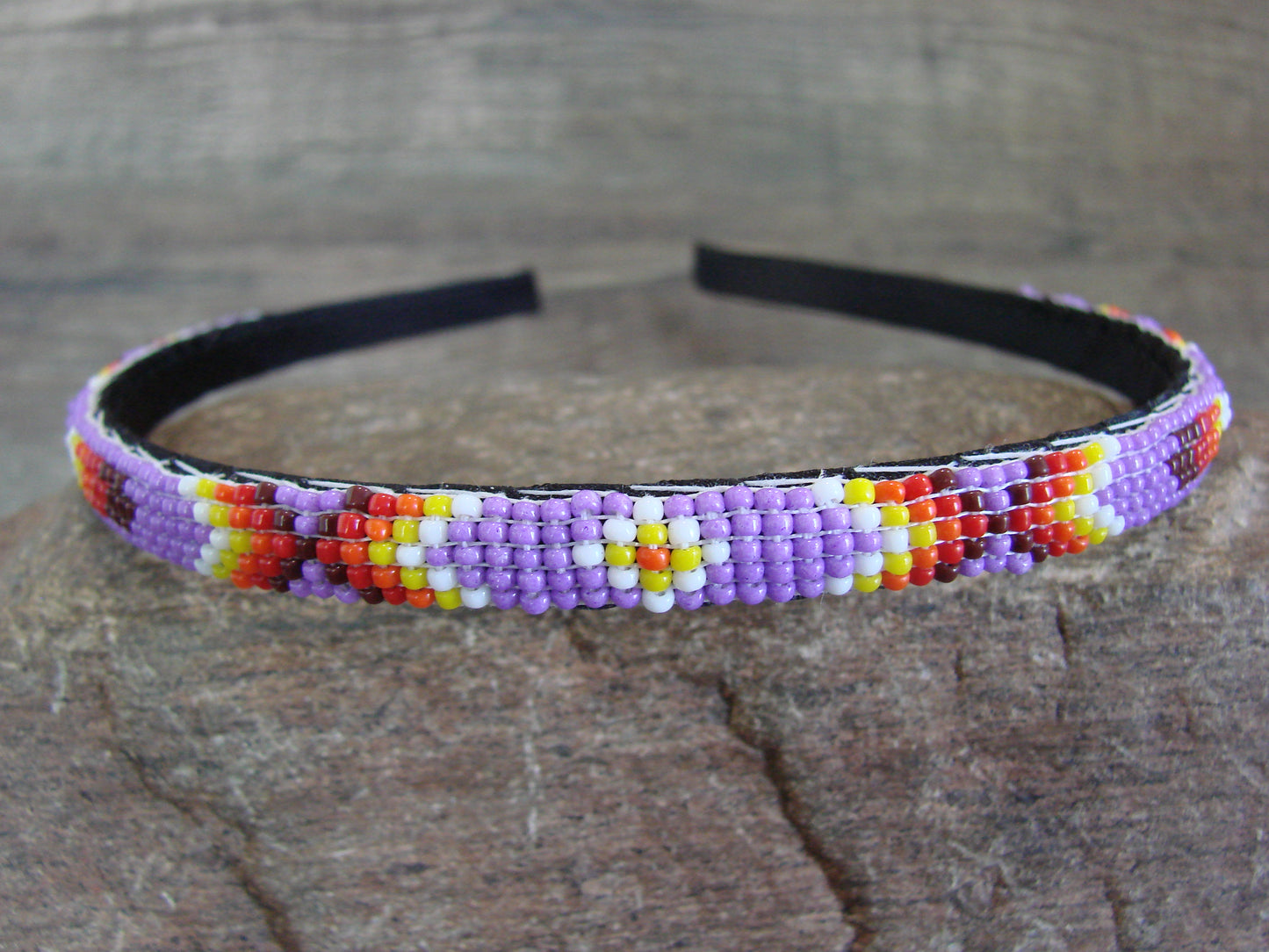 Navajo Indian Hand Beaded 3/8" Head Band by Cleveland