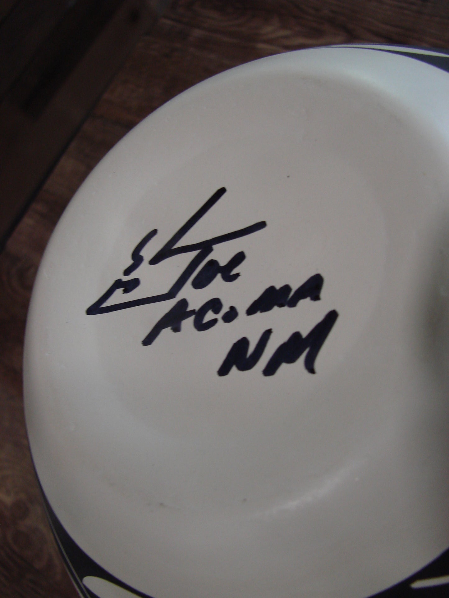 Native American Fine Line Acoma Hand Painted Pottery by L. Joe