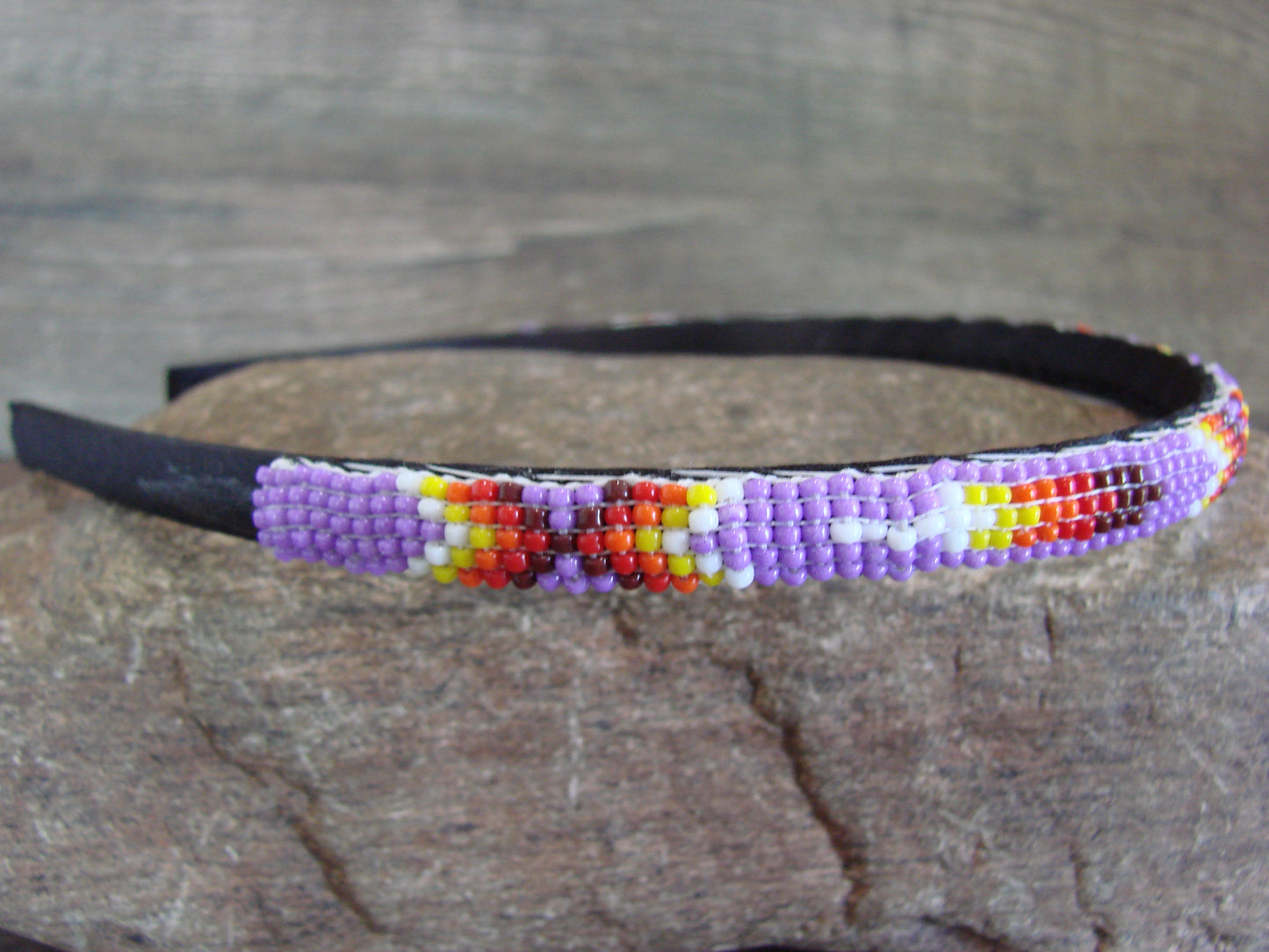 Navajo Indian Hand Beaded 3/8" Head Band by Cleveland