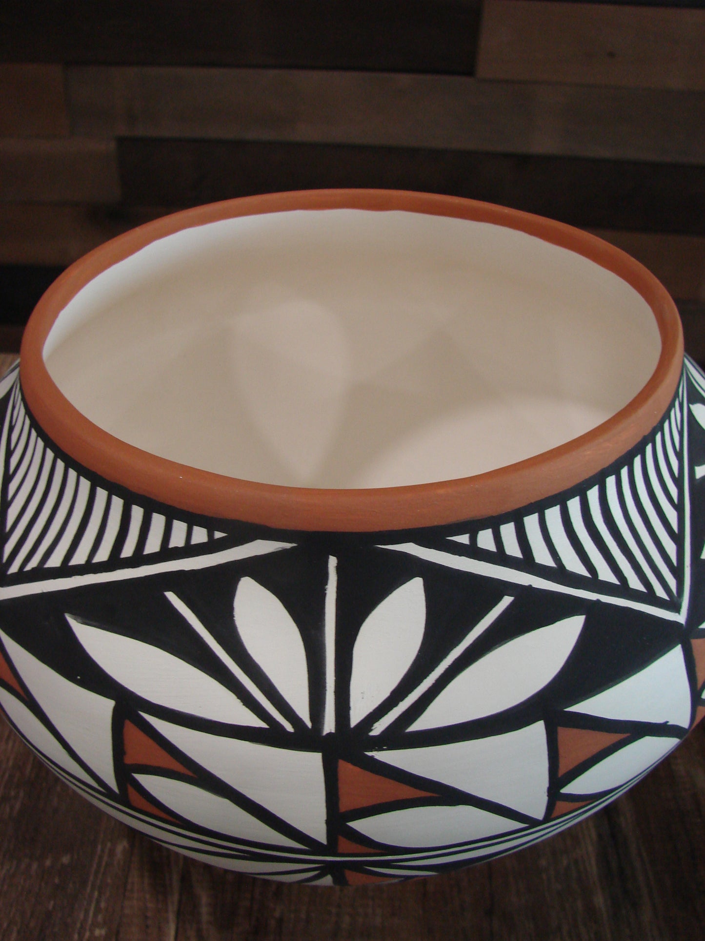Native American Fine Line Laguna Hand Painted Pottery by Davis