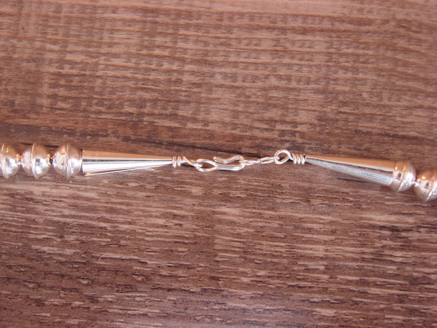 Native American Floral Sterling Silver Sonoran Turquoise Squash Blossom Set by Yazzie