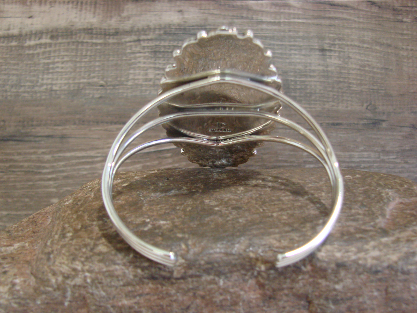 Native American Sterling Silver & Turquoise Bracelet - Cayaditto