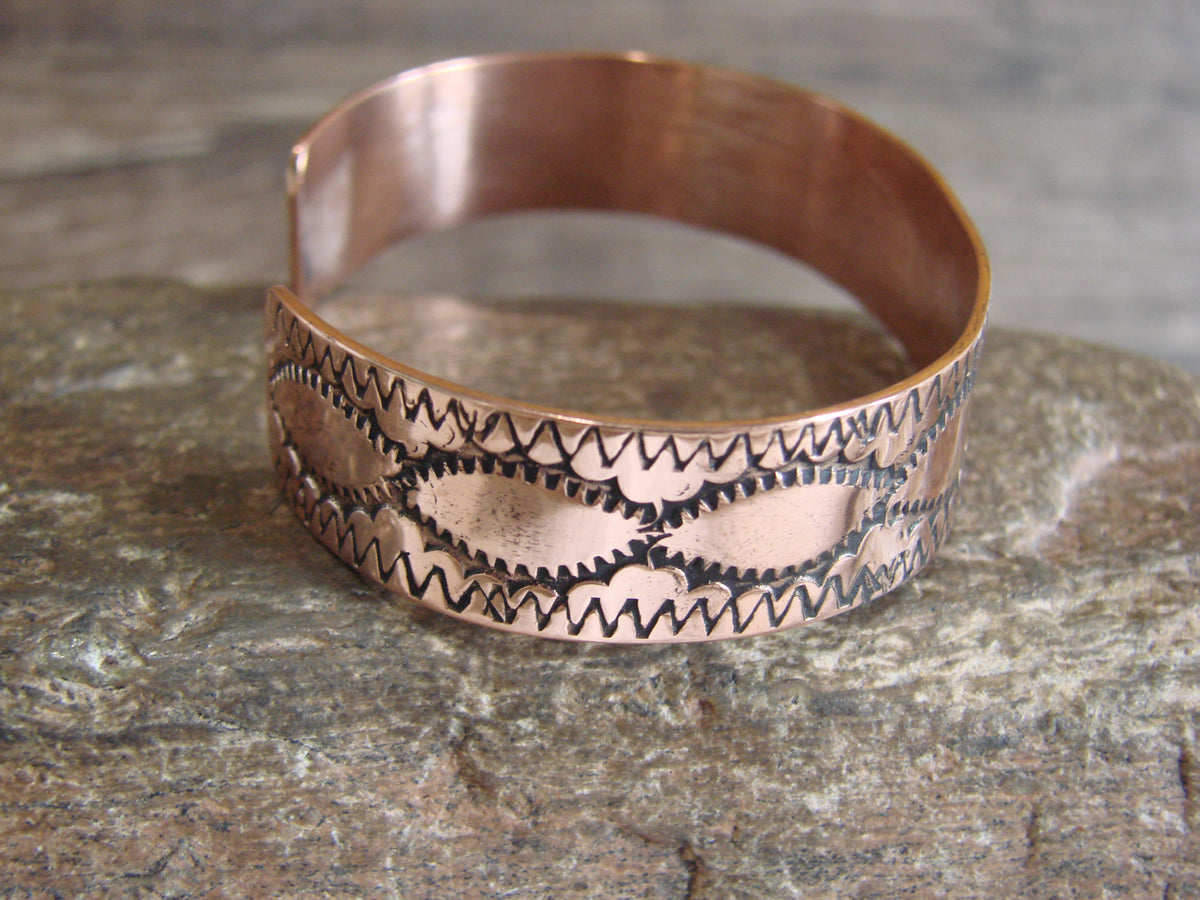 Native American Navajo Copper Bracelet by Elaine Tahe
