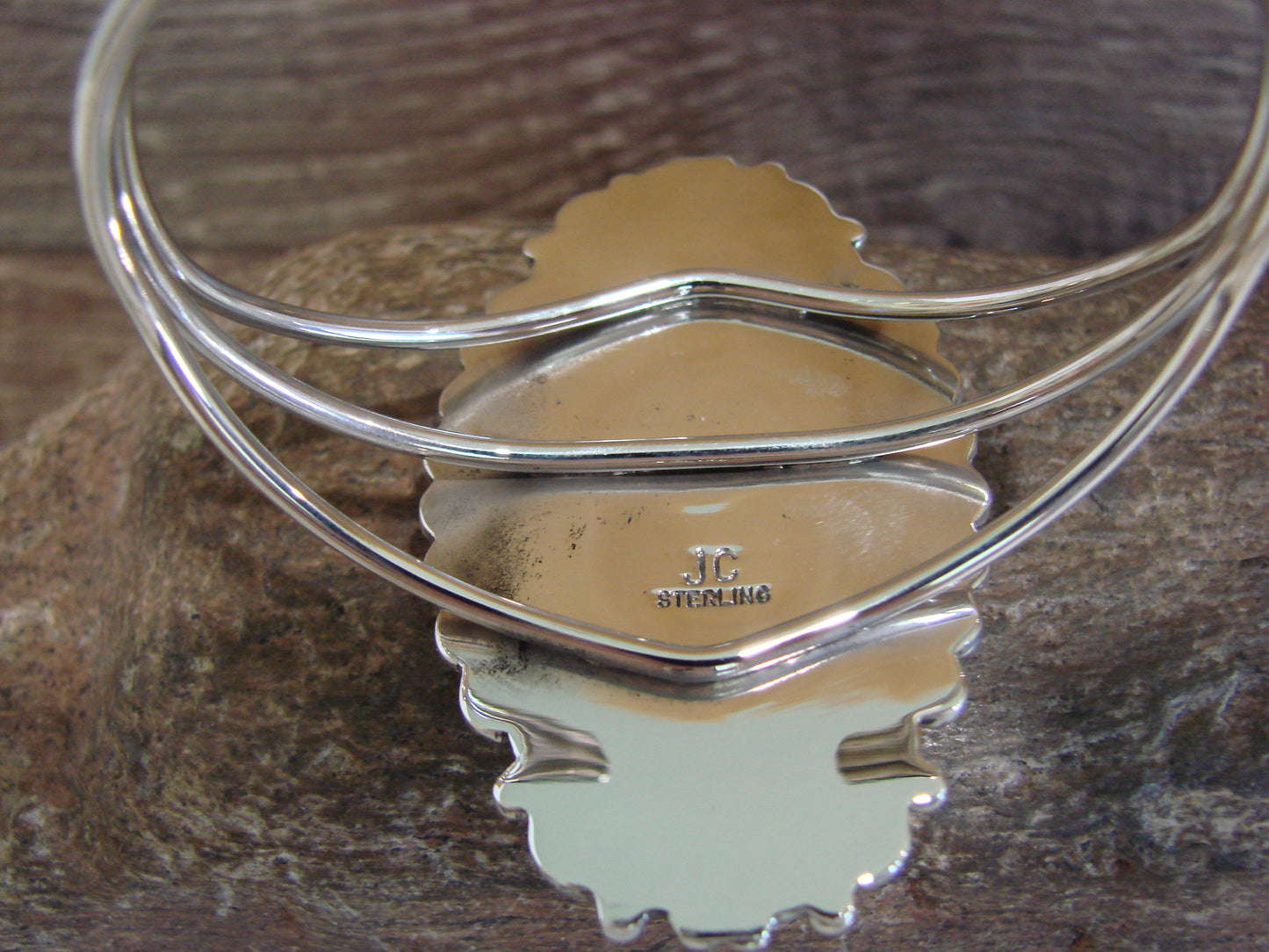 Native American Sterling Silver & Turquoise Bracelet - Cayaditto