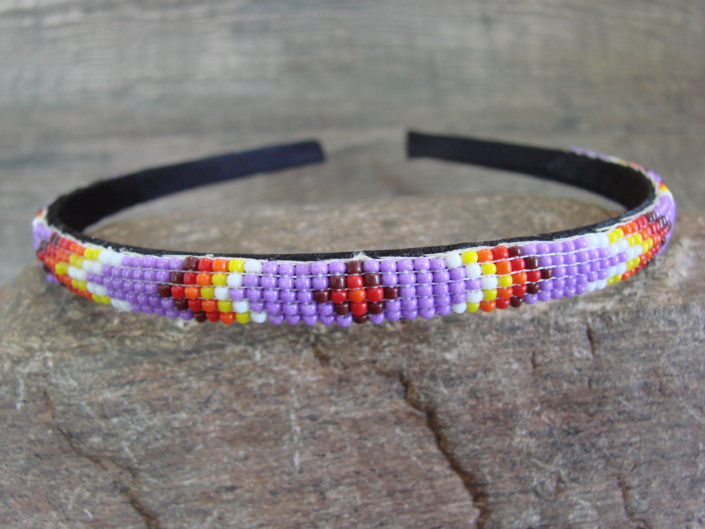 Navajo Indian Hand Beaded 3/8" Head Band by Cleveland