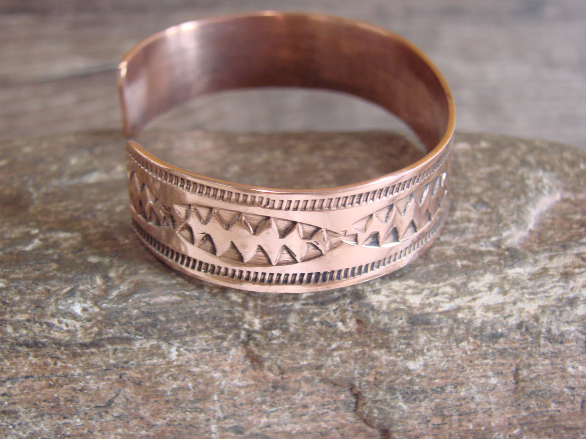 Native American Navajo Copper Bracelet by Elaine Tahe