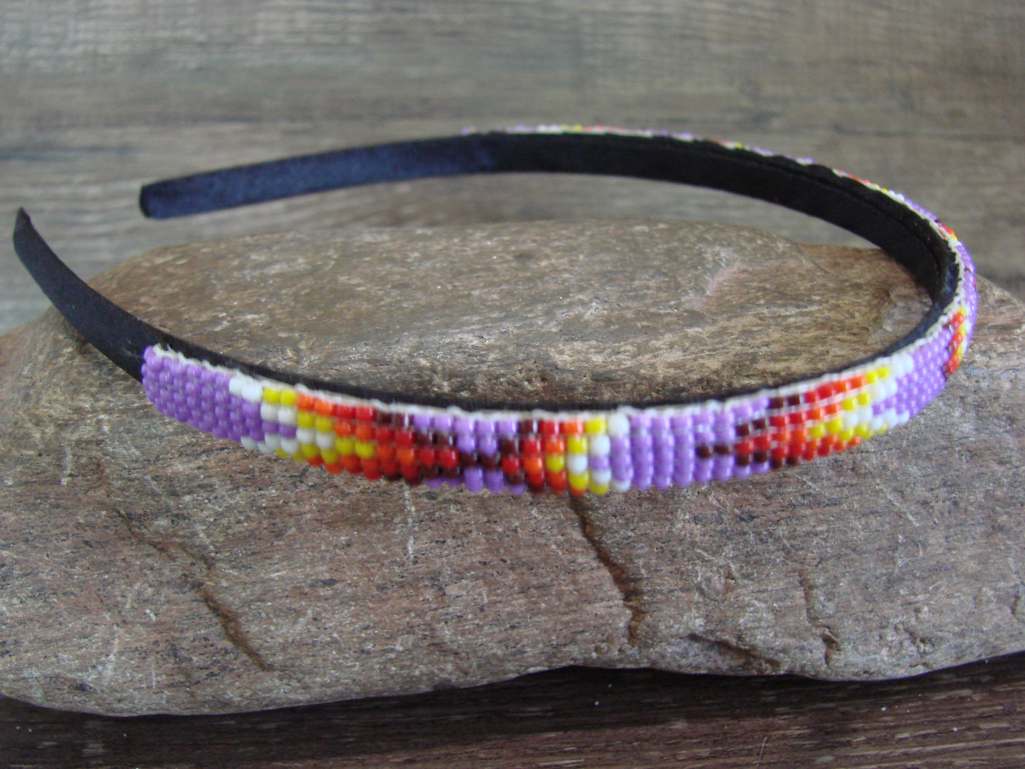 Navajo Indian Hand Beaded 3/8" Head Band by Cleveland