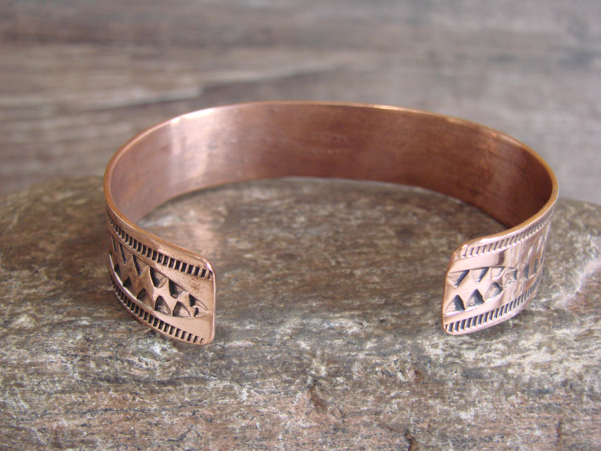 Native American Navajo Copper Bracelet by Elaine Tahe