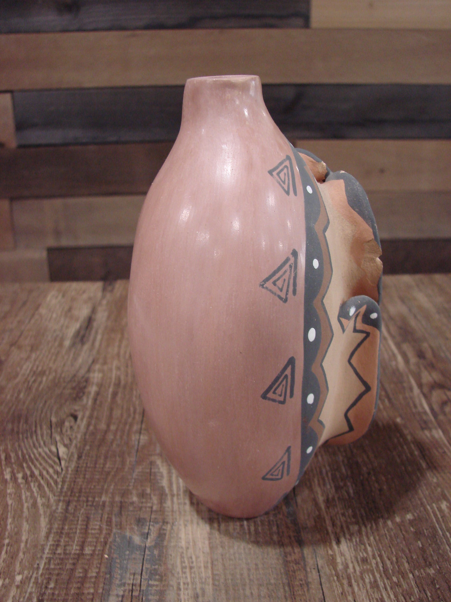 Native American Jemez Pueblo Handmade Clay Corn Maiden Pottery by Fragua