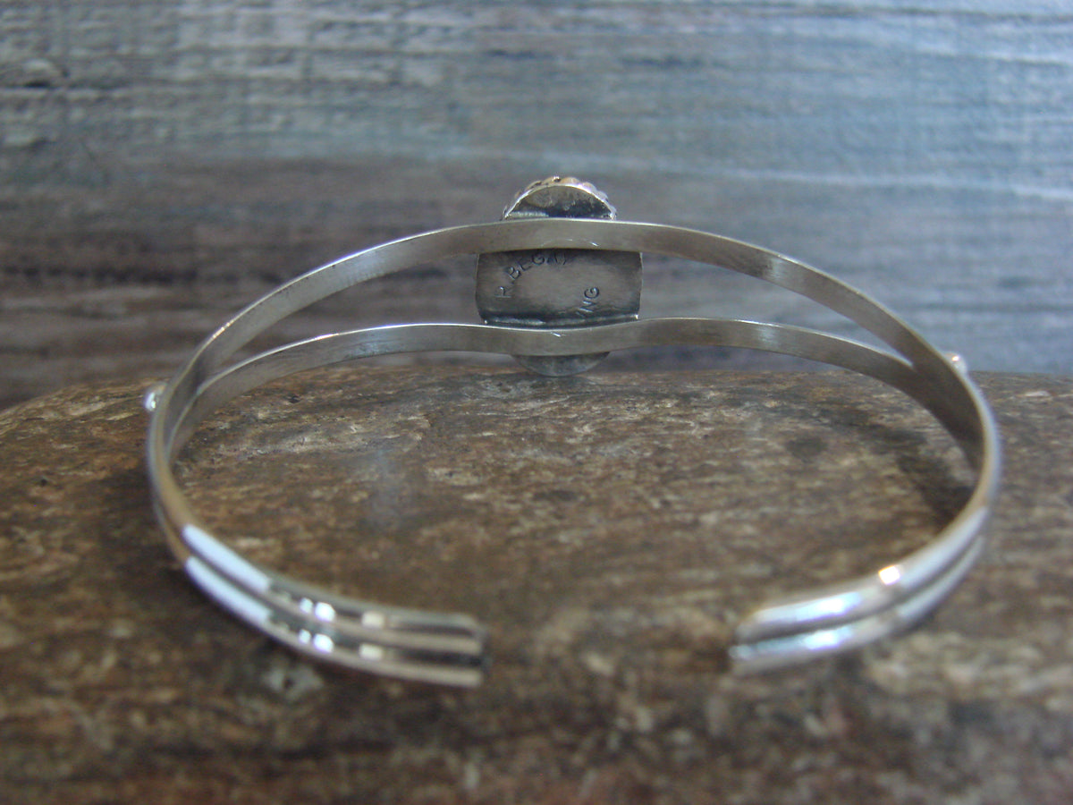 Native American Sterling Silver Turquoise Bracelet by Begay