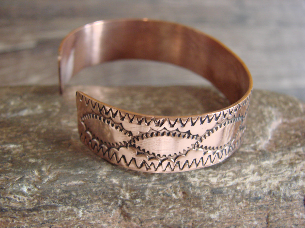 Native American Navajo Copper Bracelet by Elaine Tahe