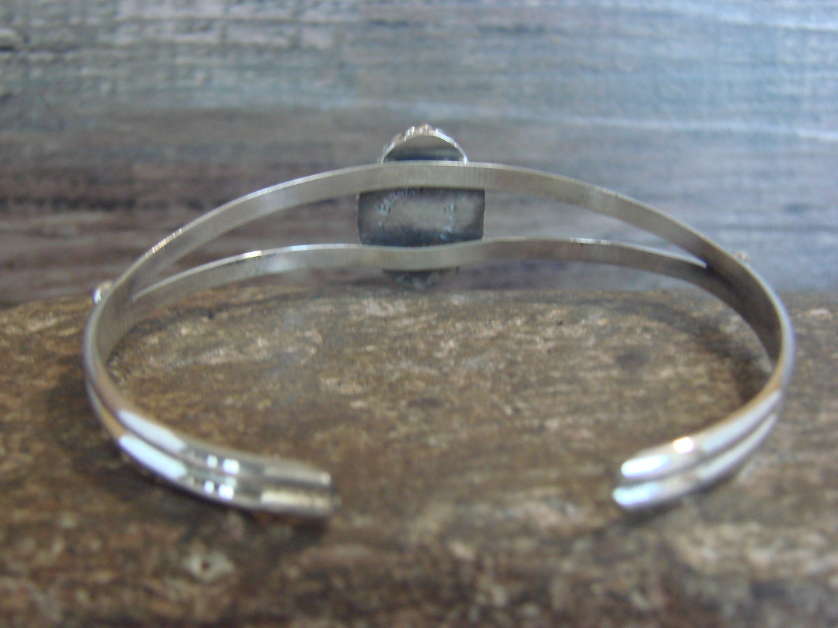 Native American Sterling Silver Turquoise Bracelet by Begay