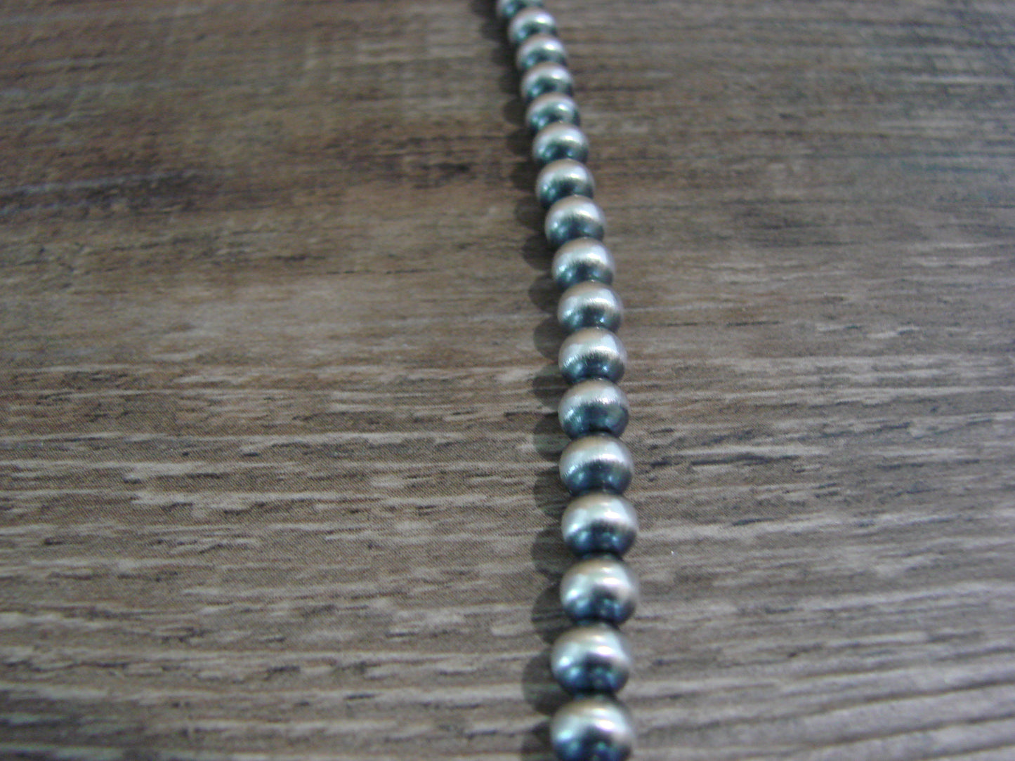 Native American Sterling Silver Navajo Pearl 28" Necklace - Jake