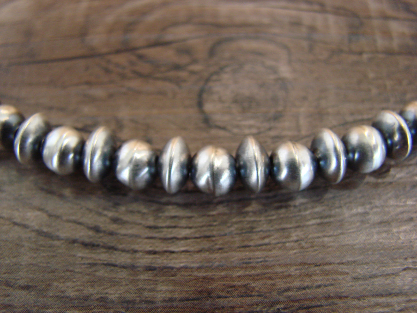 Native American Sterling Silver Navajo Pearl 22" Necklace by Halwood