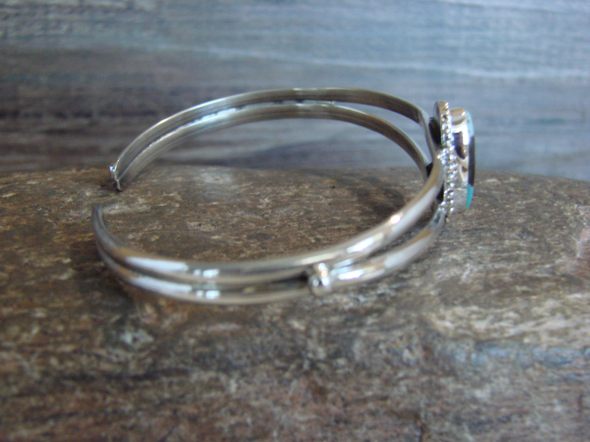 Native American Sterling Silver Turquoise Bracelet by Begay