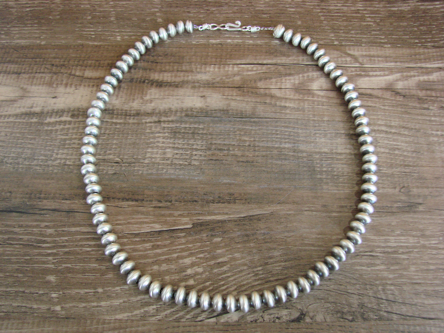 Native American Sterling Silver Navajo Pearl 18" Necklace by Halwood