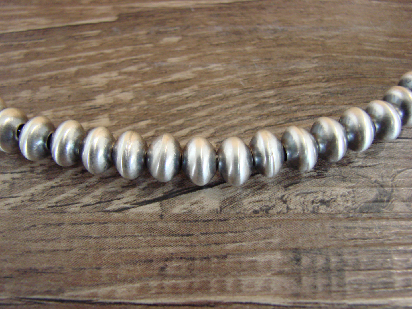 Native American Sterling Silver Navajo Pearl 18" Necklace by Halwood