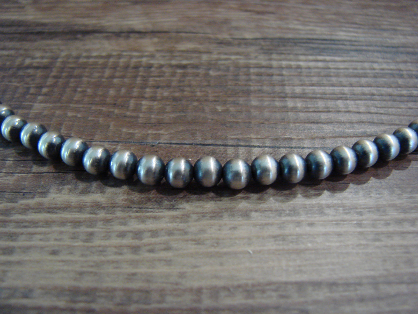 Native American Hand Strung 22" Round Navajo Pearl Necklace - I. John