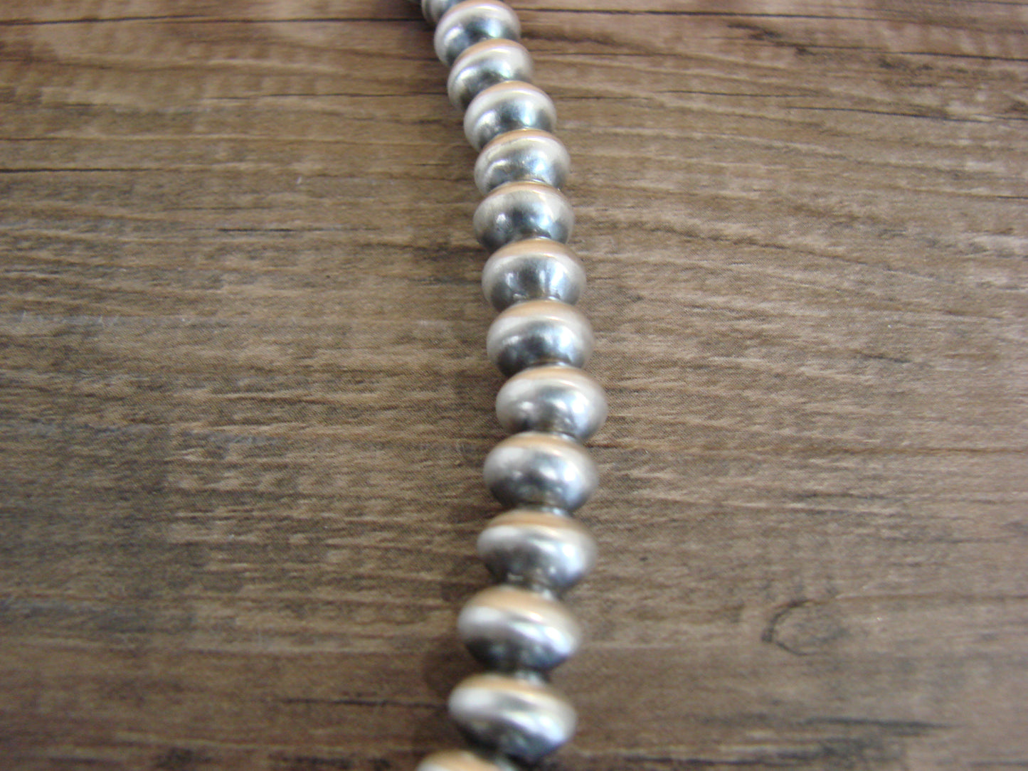 Native American Sterling Silver Navajo Pearl 18" Necklace by Halwood