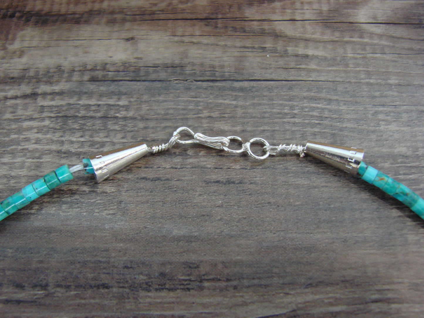 Hand Carved Turquoise Eagle Fetish Necklace - Matt Mitchell