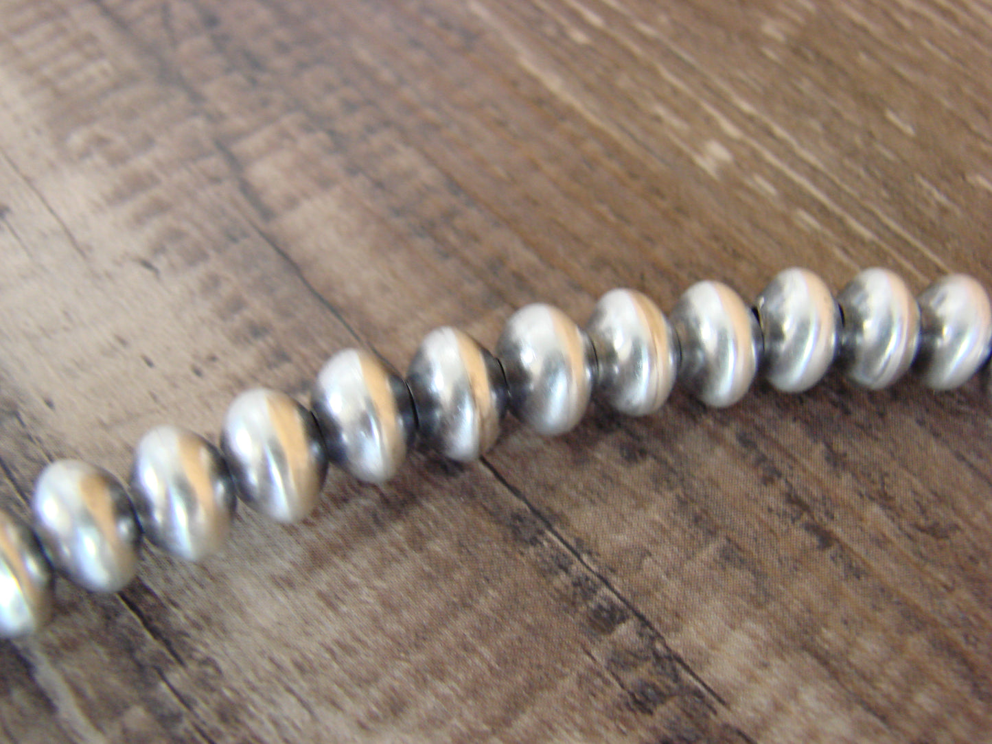 Native American Sterling Silver Navajo Pearl 18" Necklace by Halwood