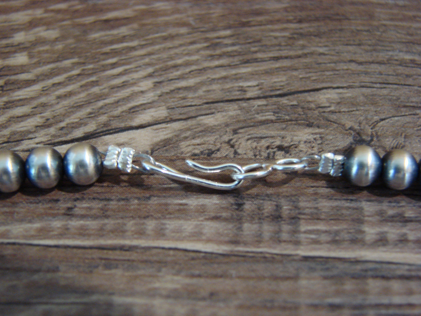 Native American Hand Strung 22" Round Navajo Pearl Necklace - I. John
