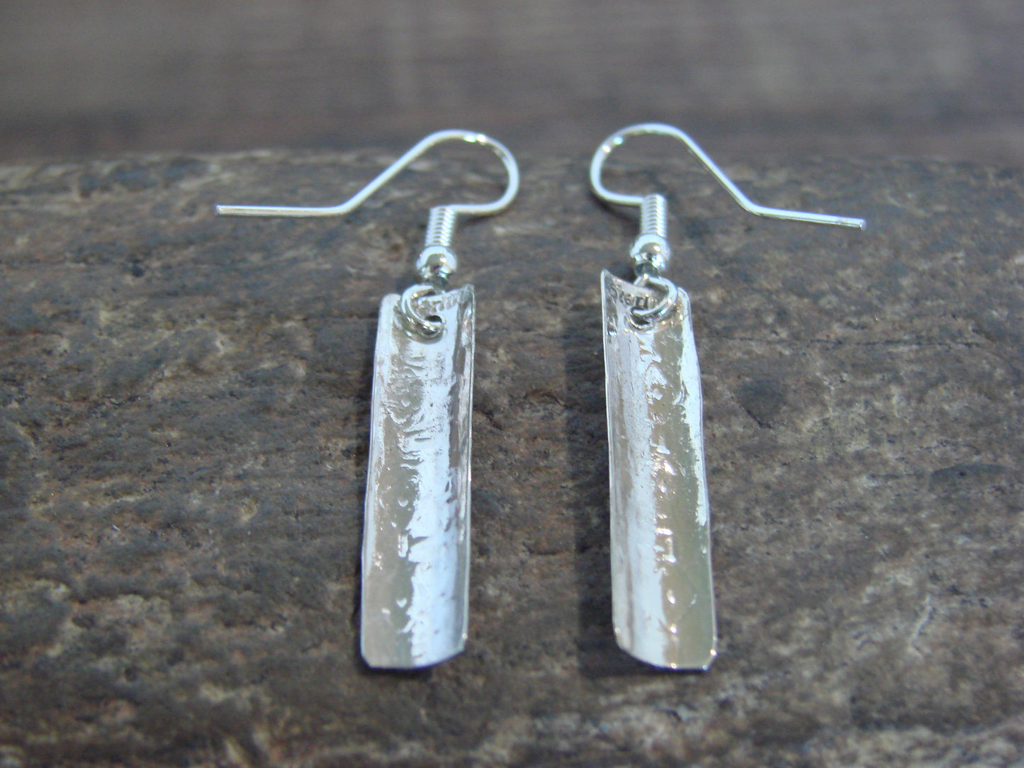Native American Sterling Silver Dangle Earrings by Tahe
