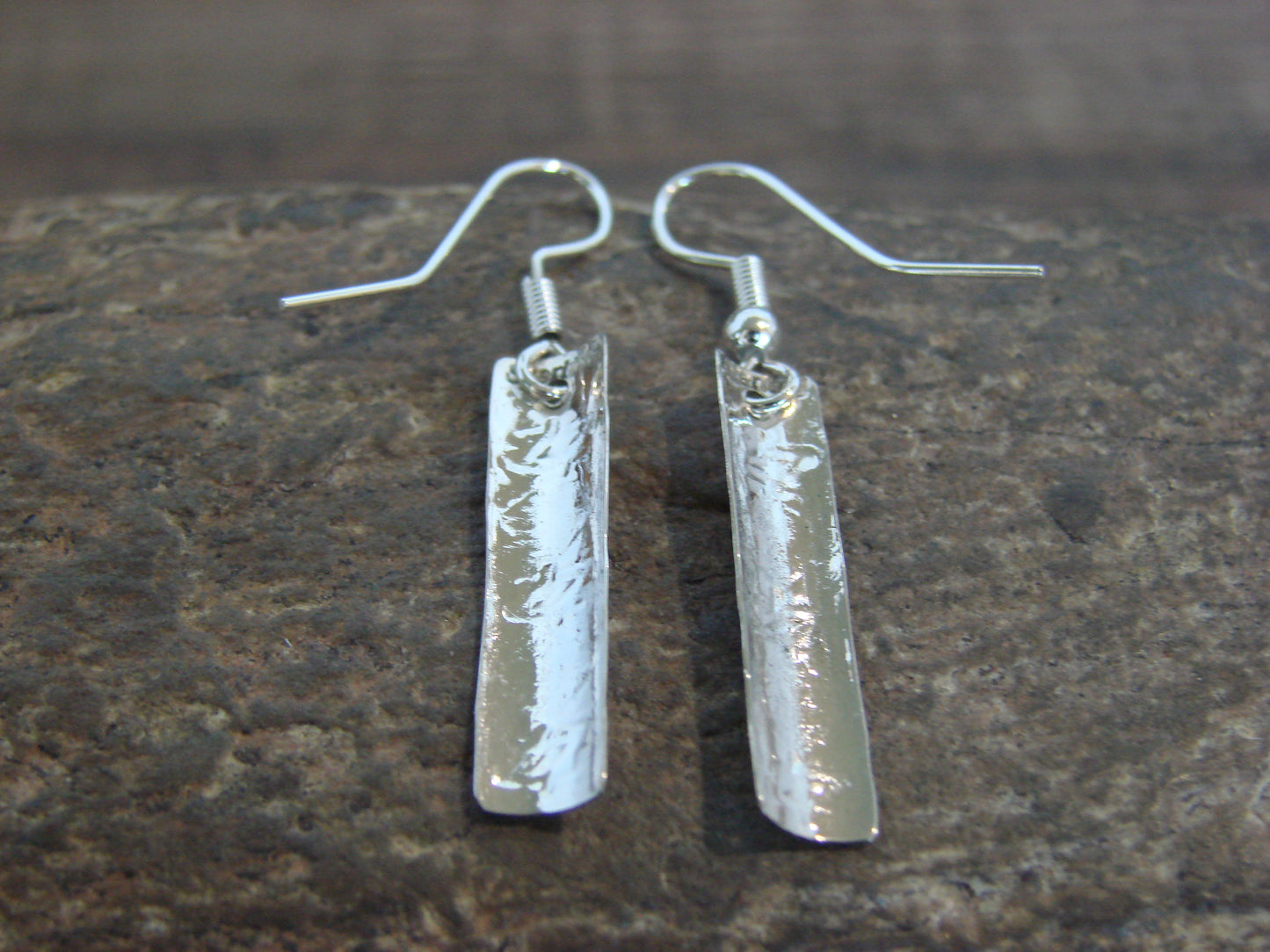 Native American Sterling Silver Dangle Earrings by Tahe