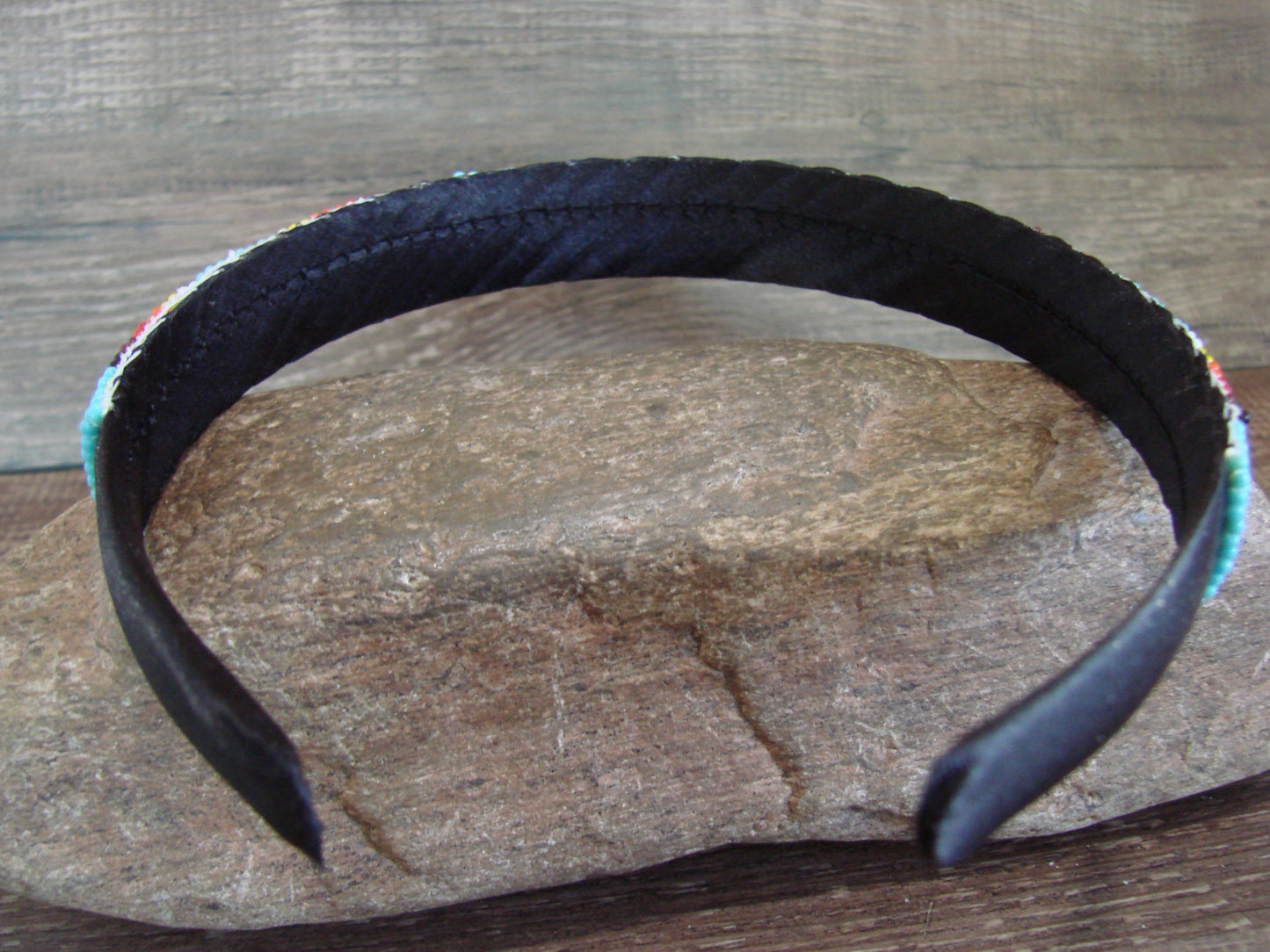 Navajo Indian Hand Beaded 7/8" Head Band by Cleveland