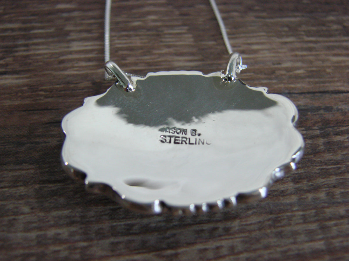 Native American Sterling Silver & Turquoise Necklace by Begay