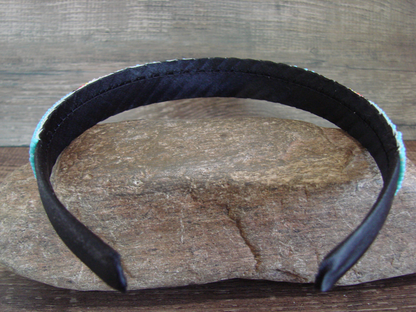 Navajo Indian Hand Beaded 7/8" Head Band by Cleveland