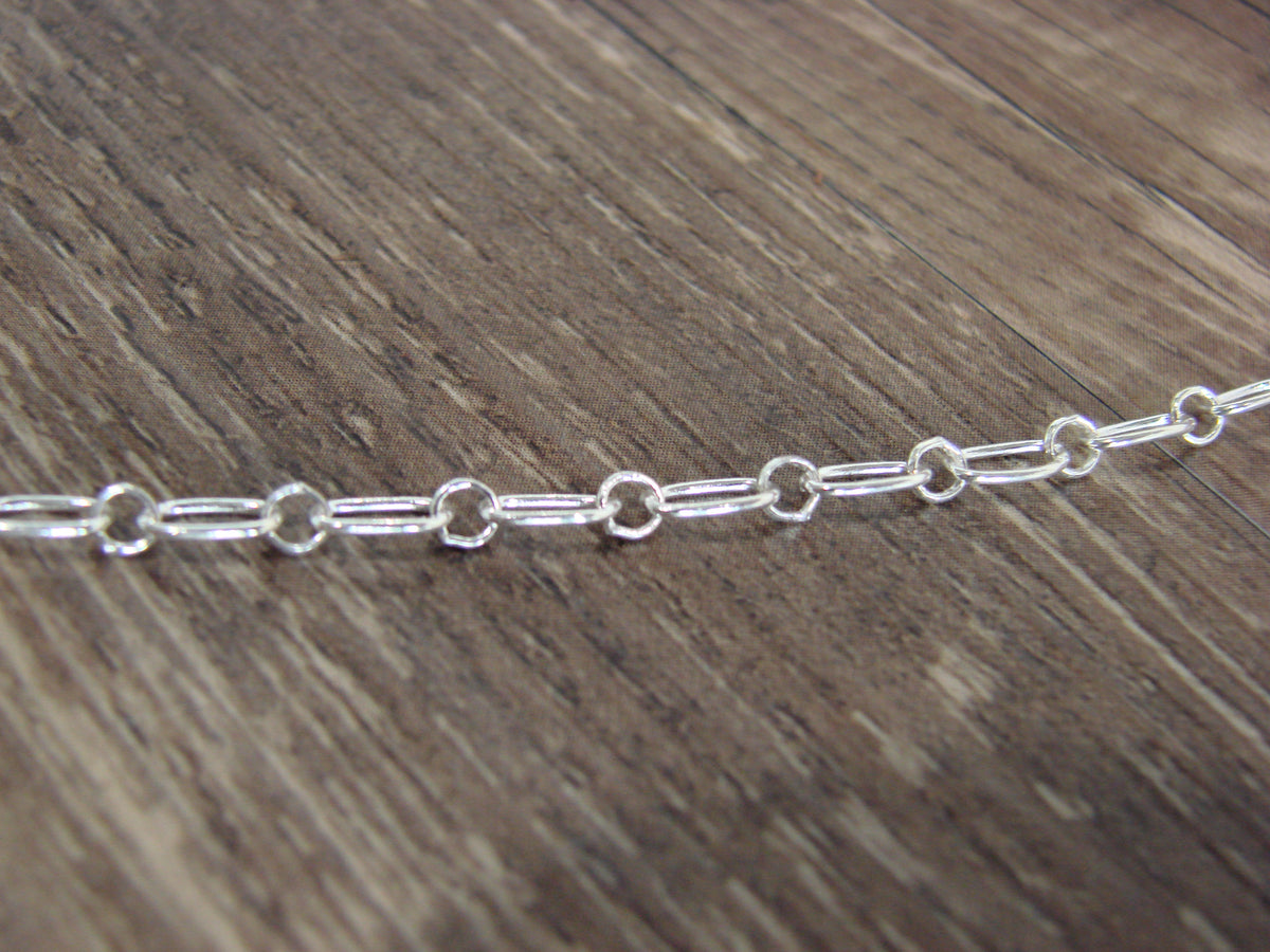 Native American Sterling Silver & Turquoise Roadrunner Link Necklace - Yazzie