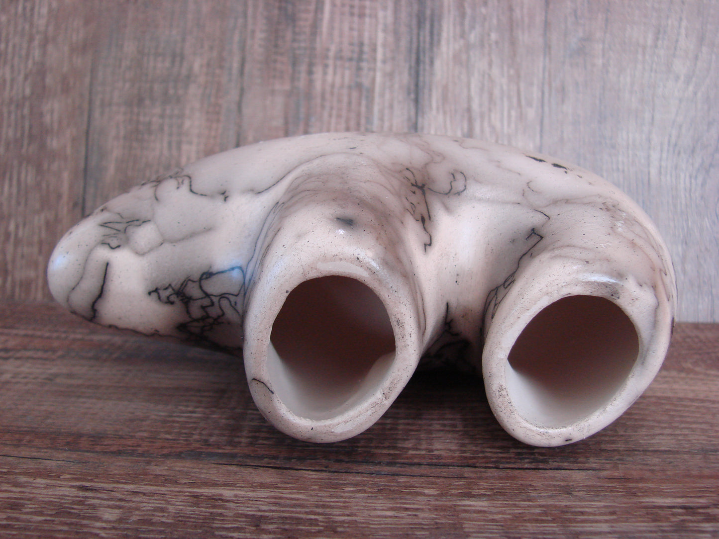 Navajo Pottery Horse Hair Bear Sculpture by Vail
