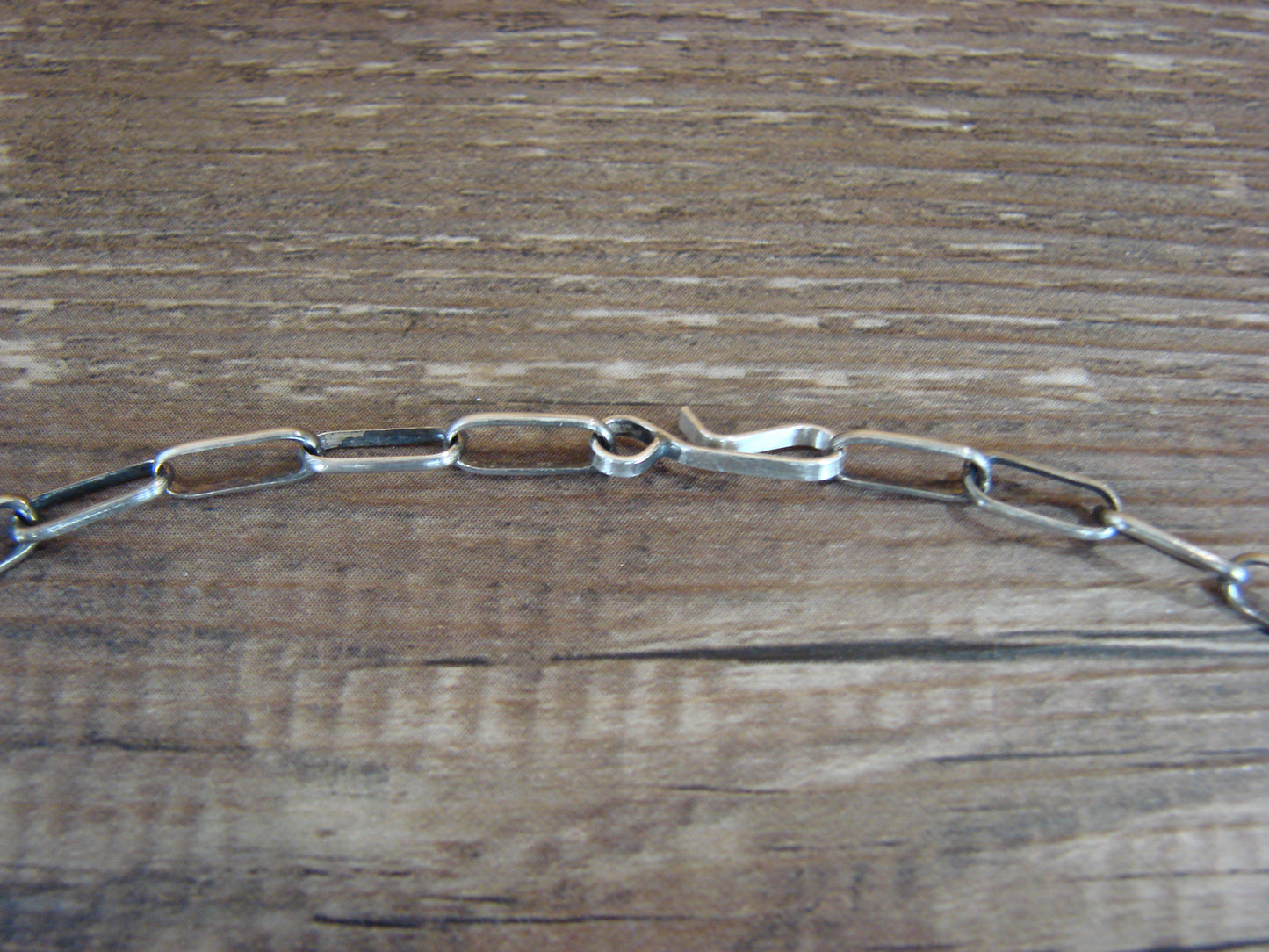 Native American Sterling Silver 18" Link Chain Link Necklace - Shurley