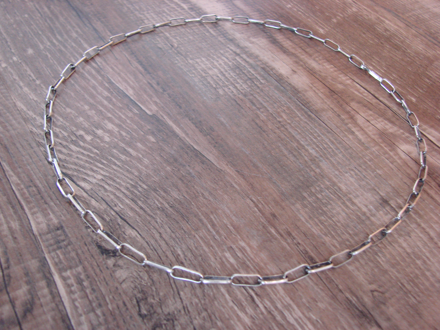 Native American Sterling Silver 18" Link Chain Link Necklace - Shurley