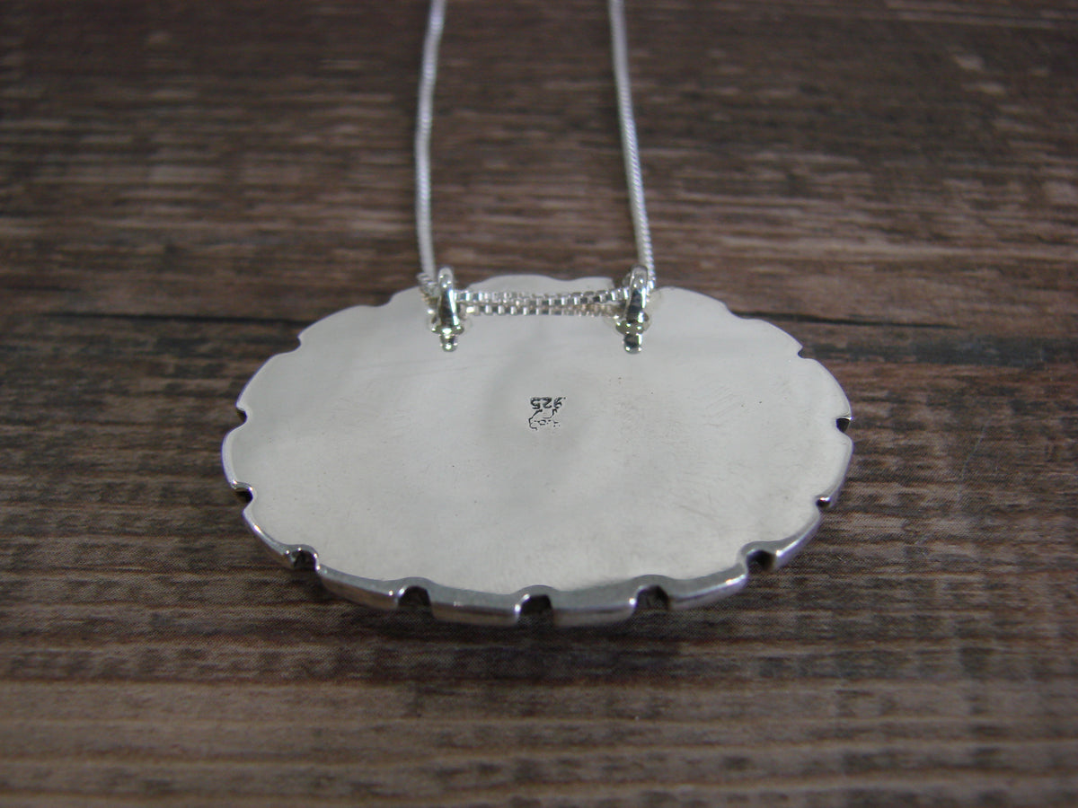 Native American Sterling Silver & Turquoise Necklace by Begay