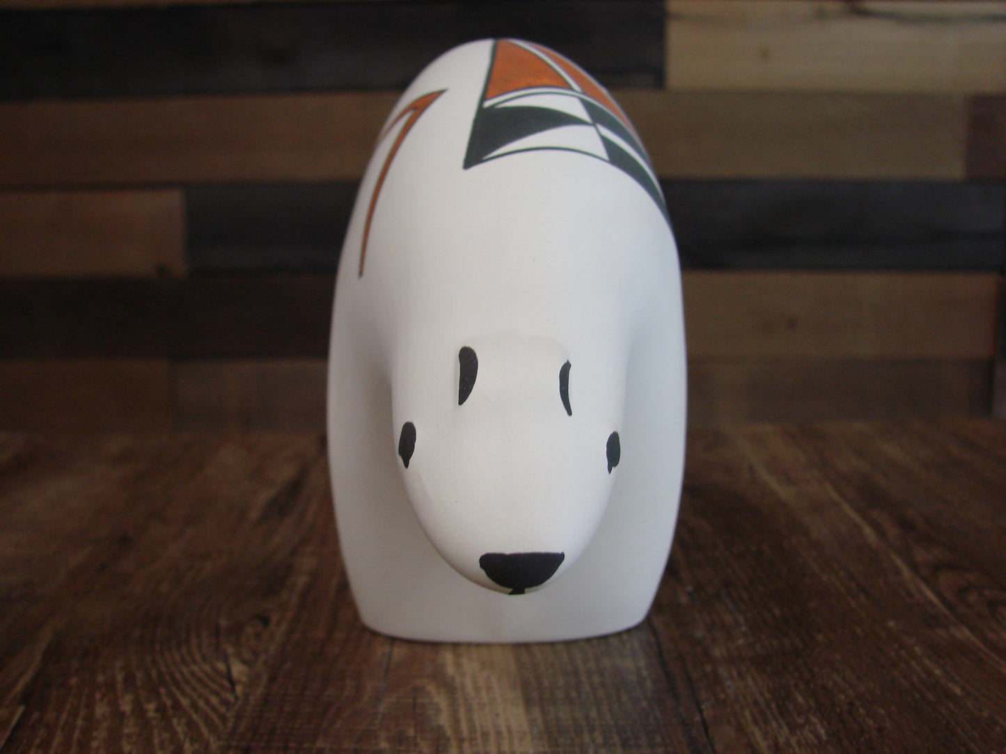 Native American Hand Painted Acoma Bear Pottery by Kuutimaitsa